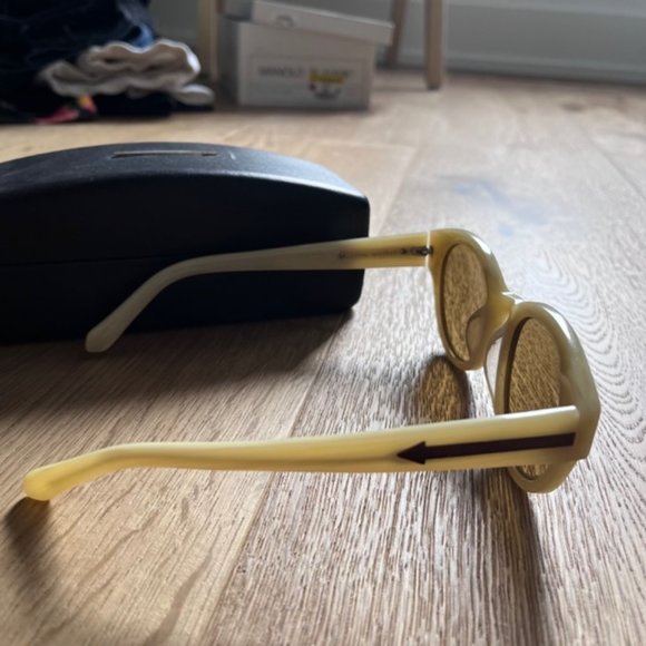 Karen Walker Anywhere Glasses in Vanilla Wood - Picture 4 of 8